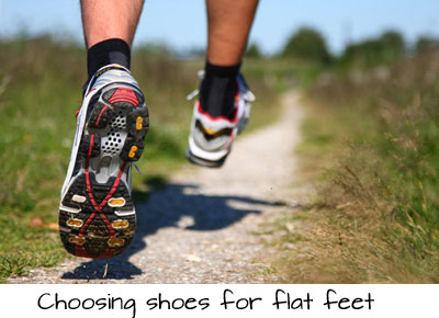 choosing shoes for flat feet