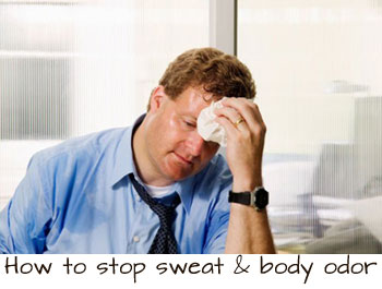 how to stop sweat