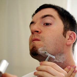 shaving the neck