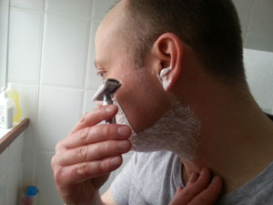 shaving side of head