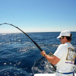 man fishing