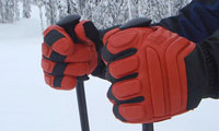 ski gloves squeeze