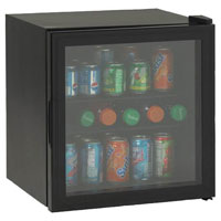 Avanti BCA184BG Beverage Cooler - Black w/ Glass Door