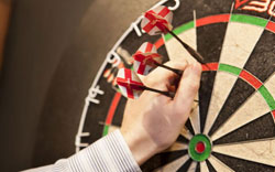 electronic cork dart board