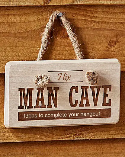 man cave ideas sign