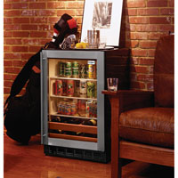 glas door fridge