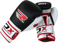 RDX Cow Hide Leather Gel Boxing Gloves Fight, Punch Bag, MMA Grappling Pad