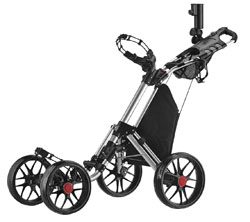 CaddyTek One-Click Folding 4 Wheel Version 3 Golf Push Cart
