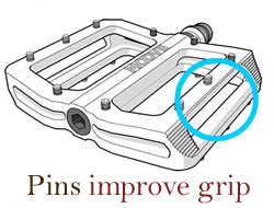 pins improve grip