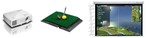 how to build indoor home golf simulator