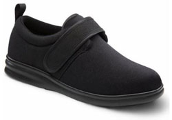 Dr. Comfort Men's Carter Black Stretchable Diabetic Casual Shoes