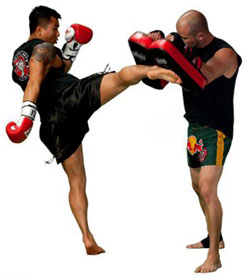 kick boxing spar