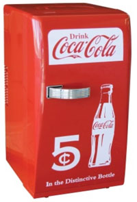 Coca Cola CCR-12 Retro Fridge, Red