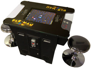 Cocktail Arcade Machine 60 in 1 Games Includes 2 Chrome Stools