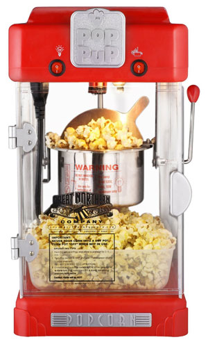 Great Northern Popcorn Machine Pop Pup 2-1/2oz Retro Style Popcorn Popper