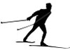 skate skiing silhoutte