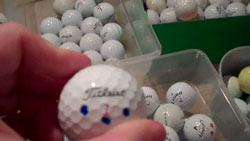 how to remove sharpie from golfballs