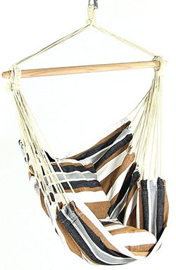 Sunnydaze Hanging Hammock Chair Swing, Calming Desert, for Indoor or Outdoor Use
