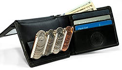 Bifold Wallet with Coin Sorter