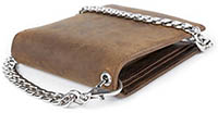 Kings Tailor Designer RFID Blocking Men’s Leather Wallet and Chain, Biker's Wallet