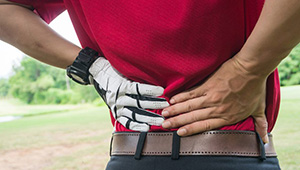 golfer with back pain