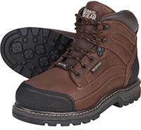 Gravel Gear Waterproof 6in. Steel Toe Work Boot - Brown