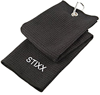 STIXX 33445 Tri-Fold Golf Towel with Heavy Duty Clip