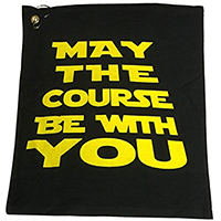 may the course be with you golf towel