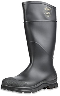 Servus Comfort Technology 14" PVC Steel Toe Men's Work Boots, Black