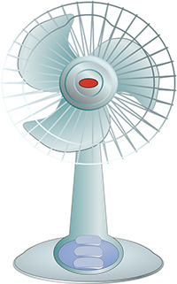 fan for fresh drying air