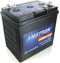 Amstron GC2 6V AGM Golf Cart, Marine, RV Battery