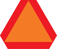 Slow-Moving Vehicle Sign