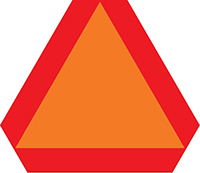 Slow-Moving Vehicle Sign