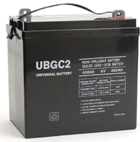 UBGC2 Sealed AGM Deep Cycle 6V 200AH Battery Golf Cart RV Boat Camper Solar