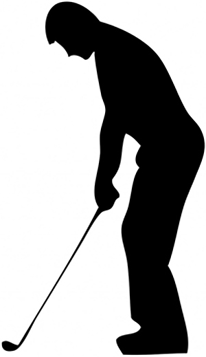 left handed golf player