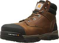 Carhartt Mens 6 inch Energy Black Waterproof Composite Toe CME6351 Industrial Boot