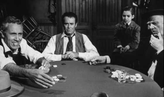 A Big Hand for The Little Lady (1966) Poker scene