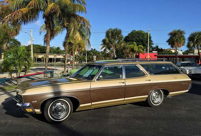 Wood-Trimmed Station Wagon 70s