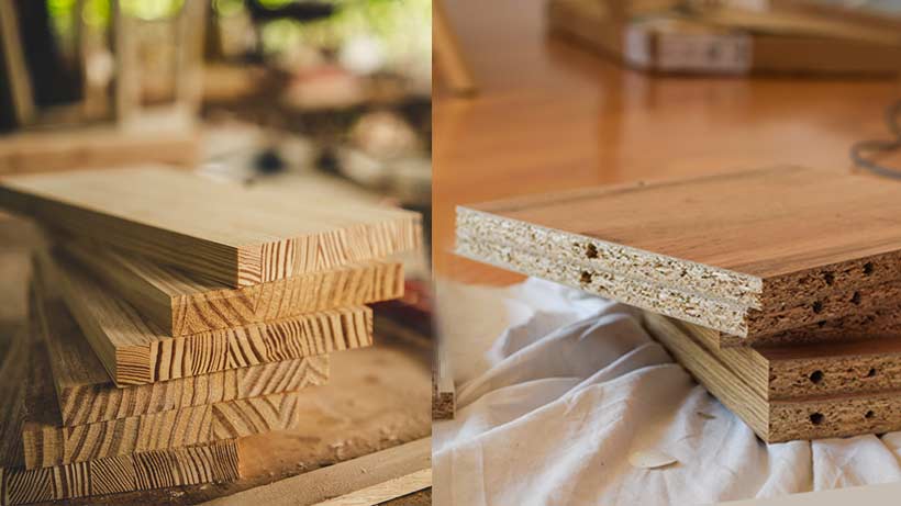 solid wood versus cheap particle board