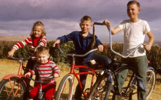 kids in the 60s on bikes