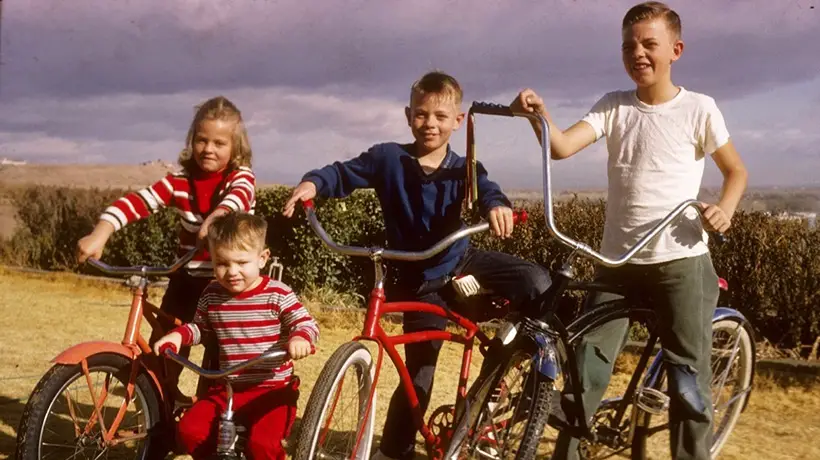 kids in the 60s on bikes